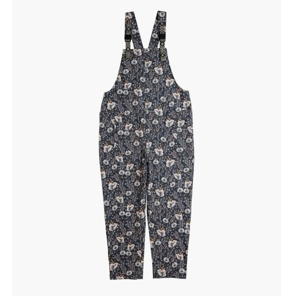Kavu Pants - KAVU San Blas Overalls Large Quiet Wildflowers Floral Hiking Jumpsuit Quick Dry